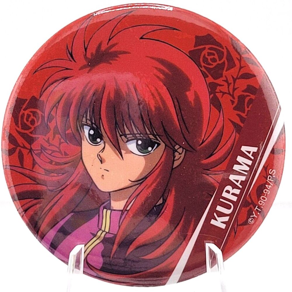 Kurama - Yu Yu Hakusho Can Badge